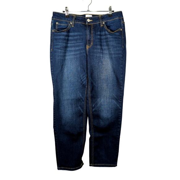 Jeans Size 12 Short Time and Tru Dark Wash - Picture 1 of 8
